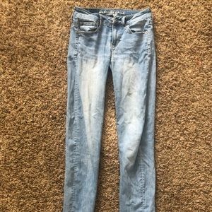 Light-Wash Super Stretch Skinny Jeans